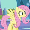 Size: 125x125 | Tagged: safe, edit, edited screencap, screencap, fluttershy, pinkie pie, twilight sparkle, earth pony, pegasus, pony, animated, clothes, cropped, female, fluttershy suit, kigurumi, mare, masking, picture for breezies, pony costume, ponysuit, raised hoof, raised leg, solo focus