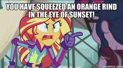 Size: 600x337 | Tagged: safe, edit, edited screencap, screencap, sci-twi, sunset shimmer, twilight sparkle, equestria girls, friendship games, an ed is born, angry, ed edd n eddy, exploitable meme, image macro, meme, sunset yells at twilight