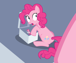 Size: 6000x5003 | Tagged: safe, artist:masem, pinkie pie, earth pony, pony, absurd resolution, box, inception, recursion, solo, the box, vector, wander over yonder