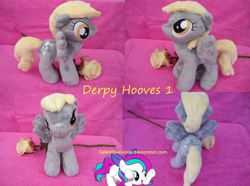 Size: 1024x763 | Tagged: safe, artist:celestia-in-love, derpy hooves, pegasus, pony, female, irl, mare, photo, plushie