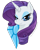 Size: 400x496 | Tagged: safe, artist:xxstrawberry, rarity, pony, unicorn, female, horn, mare, solo, white coat