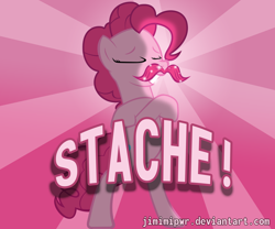 Size: 3000x2500 | Tagged: safe, artist:jimimipwr, pinkie pie, earth pony, pony, moustache, movember, solo, warfstache