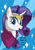 Size: 748x1069 | Tagged: safe, artist:oobrushstrokeoo, rarity, pony, unicorn, female, horn, mare, solo, white coat