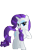 Size: 2000x2000 | Tagged: safe, edit, rarity, pony, unicorn, female, horn, mare, solo, white coat