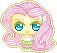 Size: 57x53 | Tagged: safe, artist:heartage, fluttershy, equestria girls, pixel art, solo