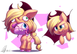 Size: 4312x3003 | Tagged: safe, artist:jggjqm522, applejack, pinkie pie, earth pony, pony, clothes, costume, fourth wall