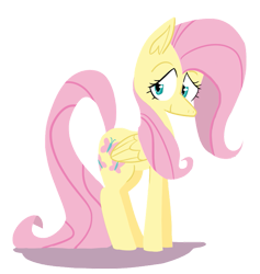 Size: 663x700 | Tagged: dead source, safe, artist:cassettepunk, fluttershy, pegasus, pony, female, mare, simple background, solo, transparent background