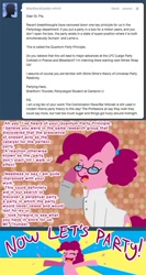 Size: 600x1129 | Tagged: safe, artist:steveholt, pinkie pie, earth pony, pony, glasses, pinkie pie answers, solo, tumblr