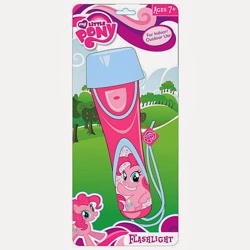 Size: 500x500 | Tagged: safe, pinkie pie, earth pony, pony, female, flashlight (object), mare, merchandise, pink coat, pink mane, solo
