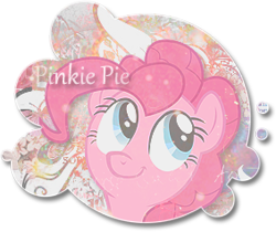 Size: 283x238 | Tagged: safe, artist:darkmist, artist:norwy, pinkie pie, earth pony, pony, female, mare, pink coat, pink mane, solo