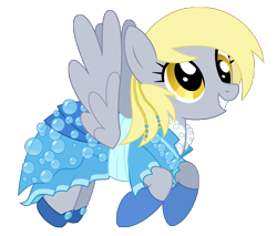 Size: 2241x1906 | Tagged: safe, artist:reitanna-seishin, derpy hooves, pegasus, pony, clothes, dress, female, mare, simple background, solo, transparent background, vector