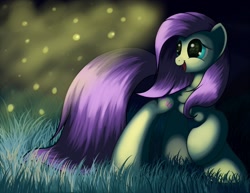 Size: 1650x1275 | Tagged: safe, artist:grennadder, fluttershy, firefly (insect), pegasus, pony, female, mare, solo