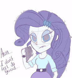 Size: 5555x6000 | Tagged: safe, artist:sneezeanonpony, artist:sudosnz, rarity, equestria girls, absurd resolution, cold, cute, handkerchief, humanized, implied anon, red nosed, sick, sneezing, sneezing fetish, solo
