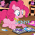 Size: 549x548 | Tagged: safe, pinkie pie, earth pony, pony, season 4, coloring, coloring book, countdown, crayon, element of harmony, element of laughter, hub logo, solo, the hub