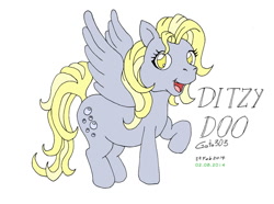 Size: 1000x743 | Tagged: safe, artist:aldo5037, derpy hooves, pegasus, pony, g3, female, g4 to g3, generation leap, mare, solo