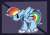 Size: 1700x1200 | Tagged: safe, artist:hedgehog-plant, derpibooru import, rainbow dash, pegasus, pony, cloud, solo