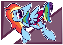 Size: 1700x1200 | Tagged: safe, artist:hedgehog-plant, derpibooru import, rainbow dash, pegasus, pony, colored wings, leonine tail, multicolored wings, solo