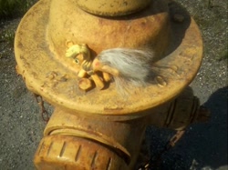 Size: 639x477 | Tagged: safe, applejack, fire hydrant, irl, photo, toy