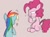 Size: 820x614 | Tagged: safe, artist:noupu, derpibooru import, pinkie pie, rainbow dash, earth pony, pegasus, pony, secrets and pies