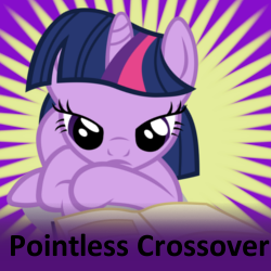 Size: 250x250 | Tagged: safe, artist:philomenathephoenix, derpibooru import, twilight sparkle, book, reading, spoilered image joke