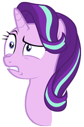 Size: 7000x10500 | Tagged: safe, artist:tardifice, starlight glimmer, pony, unicorn, absurd resolution, bust, disturbed, female, gritted teeth, mare, portrait, raised eyebrow, simple background, solo, transparent background, vector