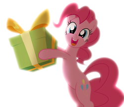 Size: 2547x2197 | Tagged: safe, artist:light262, pinkie pie, pony, bipedal, high res, present, solo