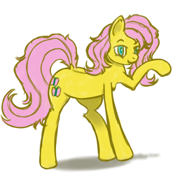 Size: 1000x1000 | Tagged: artist needed, source needed, safe, fluttershy, pegasus, pony, female, mare, solo