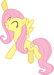 Size: 1024x1419 | Tagged: safe, fluttershy, pegasus, pony, happy, simple background, solo, transparent background, vector
