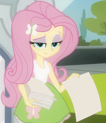 Size: 914x1062 | Tagged: safe, edit, edited screencap, screencap, fluttershy, equestria girls, equestria girls (movie), exploitable, exploitable meme, solo, unimpressed