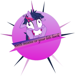 Size: 736x750 | Tagged: safe, derpibooru import, twilight sparkle, insanity, misspelling, solo, twilight snapple