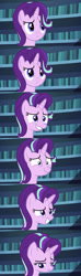 Size: 720x2430 | Tagged: safe, screencap, starlight glimmer, pony, unicorn, uncommon bond, cute, grin, nervous, nervous grin, sad, smiling, solo