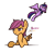 Size: 900x876 | Tagged: safe, artist:inlucidreverie, derpibooru import, scootaloo, twilight sparkle, twilight sparkle (alicorn), alicorn, pegasus, pony, dialogue, flying, jealous, scootaloo can't fly, simple background, transparent background, vulgar