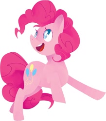 Size: 900x1033 | Tagged: safe, artist:starrypon, pinkie pie, earth pony, pony, female, mare, simple background, solo, white background