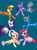 Size: 2350x3146 | Tagged: safe, artist:hetalia-g8, derpibooru import, applejack, fluttershy, pinkie pie, rainbow dash, rarity, spike, twilight sparkle, merpony, species swap, underwater