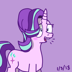 Size: 1500x1500 | Tagged: safe, artist:storyhorsedork, starlight glimmer, pony, unicorn, blushing, solo