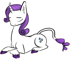 Size: 749x630 | Tagged: safe, artist:tempusfidgets, rarity, classical unicorn, pony, unicorn, cloven hooves, leonine tail, solo, unshorn fetlocks