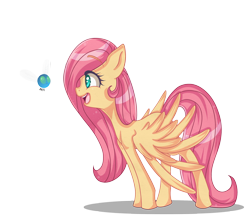 Size: 2800x2500 | Tagged: safe, artist:pastelflakes, fluttershy, parasprite, pegasus, pony, female, mare, solo