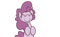 Size: 1151x720 | Tagged: safe, artist:inlucidreverie, pinkie pie, earth pony, pony, animated, animator:inlucidreverie, cute, diapinkes, simple background, solo, transparent background
