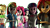 Size: 1920x1080 | Tagged: safe, artist:sharpe-fan, artist:sindroom, derpibooru import, applejack, pinkie pie, rainbow dash, rarity, sunset shimmer, twilight sparkle, equestria girls, 3d, humane five, humane seven, humane six, simple background, source filmmaker, transparent background, uncanny valley