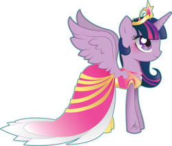 Size: 600x510 | Tagged: safe, artist:ladyamaltea, derpibooru import, twilight sparkle, twilight sparkle (alicorn), alicorn, pony, clothes, dress, elements of harmony, female, mare, solo