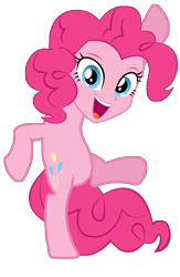 Size: 3233x4958 | Tagged: safe, artist:php50, pinkie pie, hybrid, equestria girls, abomination, head swap, human head pony, simple background, solo, transparent background, vector, what has magic done, what has science done