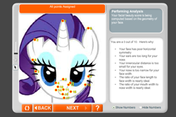 Size: 763x507 | Tagged: safe, rarity, pony, unicorn, anaface, analysis, beauty, rarifan tears, solo