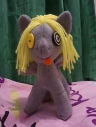 Size: 480x640 | Tagged: safe, artist:cannibalcupcakes, derpy hooves, pegasus, pony, female, irl, mare, nightmare fuel, photo, plushie