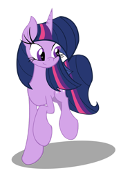 Size: 774x1032 | Tagged: dead source, safe, artist:overmare, derpibooru import, twilight sparkle, alternate hairstyle, solo