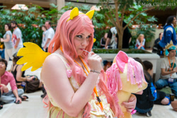 Size: 5520x3684 | Tagged: artist needed, safe, fluttershy, human, anime weekend atlanta, convention, cosplay, irl, irl human, photo, plushie