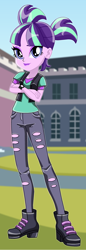 Size: 408x1190 | Tagged: safe, starlight glimmer, equestria girls, mirror magic, spoiler:eqg specials, alternate hairstyle, solo, starsue