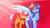 Size: 3840x2160 | Tagged: safe, artist:novabytes, rainbow dash, scootaloo, pegasus, pony, blue coat, female, mare, multicolored mane