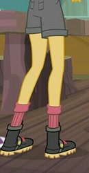 Size: 172x330 | Tagged: safe, sunset shimmer, equestria girls, legend of everfree, ass, boots, clothes, legs, pictures of legs, shorts, socks