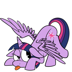 Size: 700x700 | Tagged: dead source, safe, artist:karpet-shark, derpibooru import, twilight sparkle, twilight sparkle (alicorn), alicorn, pony, tongue out, twily-daily