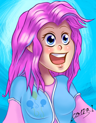 Size: 636x818 | Tagged: safe, artist:timewarp33, pinkie pie, human, humanized, light skin, solo